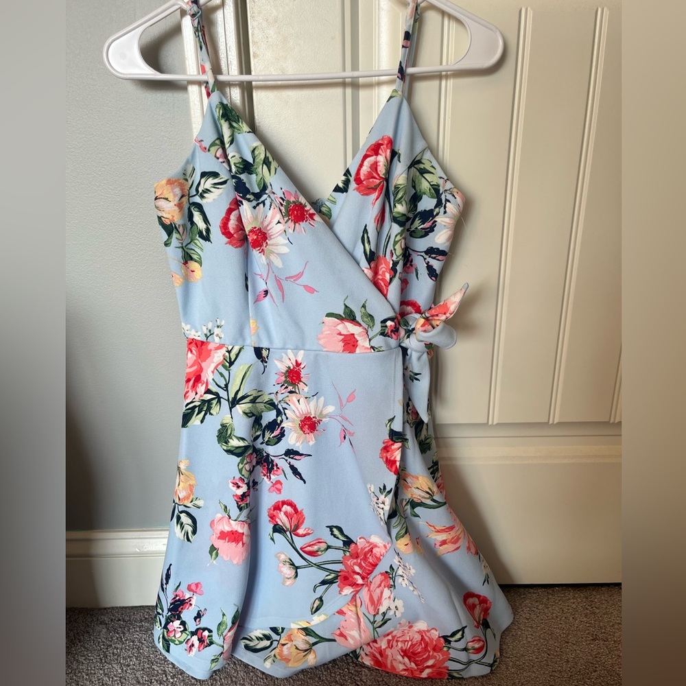 Trixxi blue floral dress